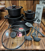 سرویس قابلمه 14 پارجه بنتاتی رنگ مشکی