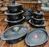 سرویس قابلمه17 پارچه ویتنبرگ رنگ مشکی