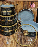 سرویس قابلمه ۹پارچه آلانیر سبز یشمی