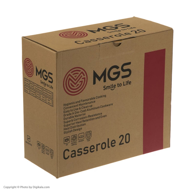 قابلمه تک چدن گرانیت mgs ام جی اس سایز ۲۰ ایتالیاB