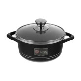 قابلمه تک چدن گرانیت سایز ۱۶ ام جی اس mgs رنگ مشکی ایتالیا B