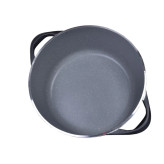 قابلمه تک چدن گرانیت mgs ام جی اس سایز ۳۲ مشکی ایتالیا