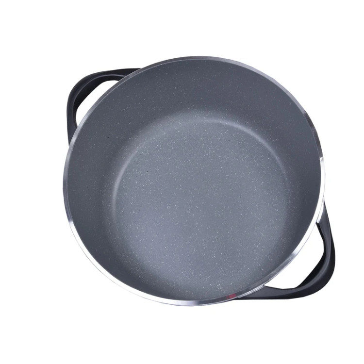 قابلمه تک چدن گرانیت mgs ام جی اس سایز ۳۲ مشکی ایتالیا