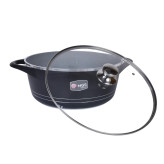 قابلمه تک چدن گرانیت ام جی اس mgs سایز ۳۲ مشکی ایتالیا B