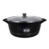 قابلمه تک چدن گرانیت mgs ام جی اس سایز ۳۶ رنگ مشکی ایتالیا B