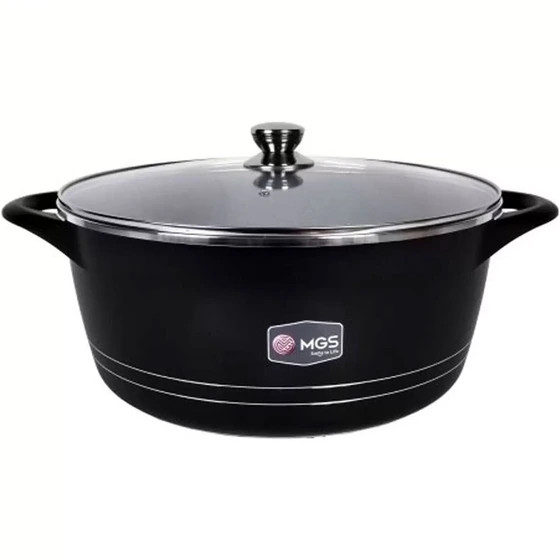 قابلمه تک چدن گرانیت ام جی اس mgs سایز ۴۰ رنگ مشکی ایتالیا B