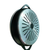 تابه تک چدن گرانیت mgs ام جی اس سایز ۳۲ رنگ مشکی ایتالیا B