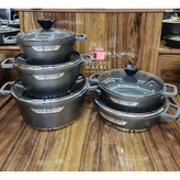 سرویس قابلمه ۱۰ پارچه دالتون رنگ طوسی