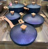 سرویس قابلمه ۱۰ پارچه هاناتک کاوان رنگ بنفش