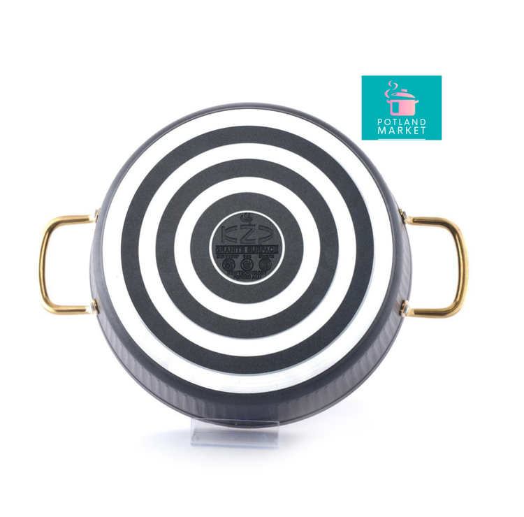 قابلمه تک kzp مدل آلما سایز ۱۶ رنگ مشکی