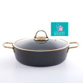 تابه دو دسته kzp سایز 28 رنگ مشکی