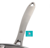 تابه تک دسته استیل kzp سایز 24 با درب