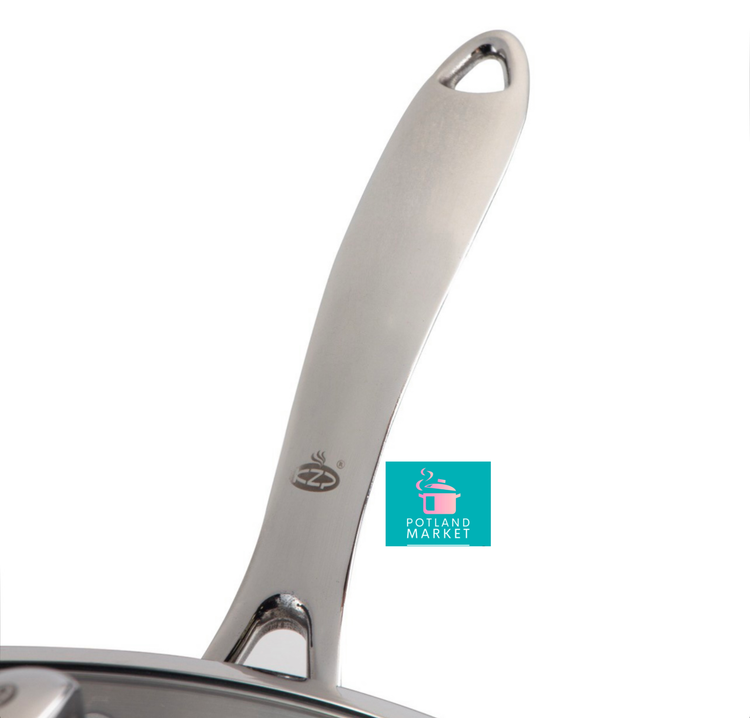 تابه تک دسته استیل kzp سایز 24 با درب