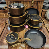 سرویس قابلمه14 پارچه KZP مدل آلما رنگ هفت رنگ