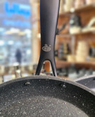 سرویس قابلمه ۱۴ پارچه کی زد پی kzp رنگ مشکی دسته مشکی