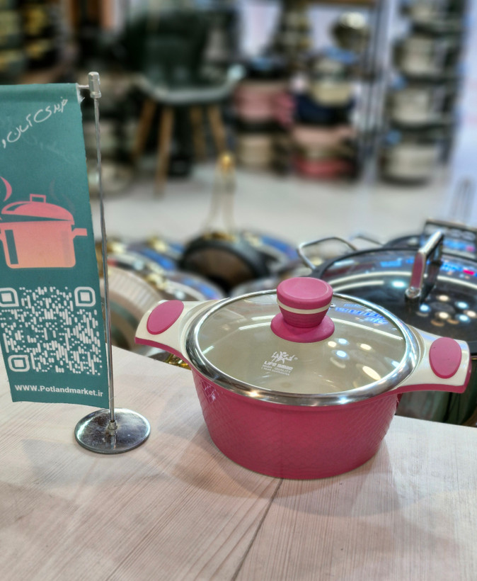 قیمت و خرید سرویس قابلمه ۱۰ پارچه لایف اسمایل رنگ صورتی