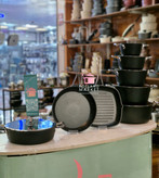 قیمت و خرید سرویس قابلمه ۱۴ پارچه کی زد پی kzp دسته نقره ایی ( کروم) رنگ مشکی